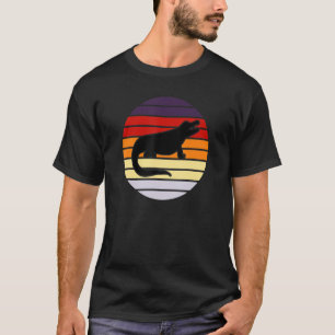 Camiseta Jacaré Crocodilo Retro Pôr do Sol Amante Réptil Fo