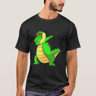Camiseta Jacaré Dabbing Crocodilo Dab Para Crianças