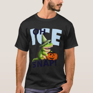 Camiseta Jacaré de Halloween do Gelo Oh Snap!