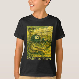 Camiseta Jacaré Everglades Flórida Gelo Paródia Engraçado R