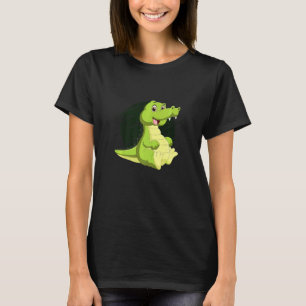 Camiseta Jacaré Fofo Répteis Animais de Zoológico Lagoas Cr