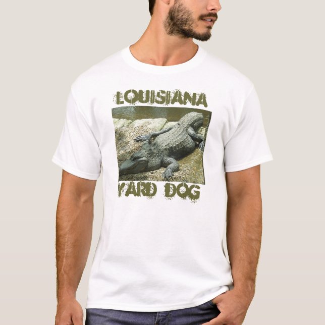 Camiseta Jacaré-Louisiana-jarda-cão (Frente)