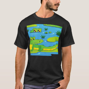 Camiseta Jacaré Verde Assustadoramente Legal Animais Selvag