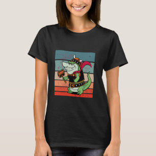 Camiseta Jacaré viking desenho animado divertido feroz mart