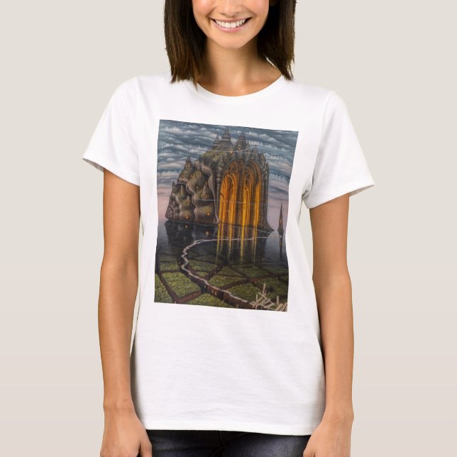 Camiseta jacek yerka pintando T-Shirt (Frente)