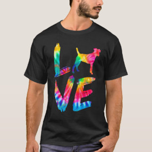 Camiseta Jack Chi Tie Dye Love Dog Mãe Pai