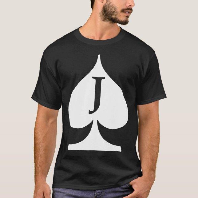 Camiseta Jack da plataforma das pás do póquer do símbolo do (Frente)