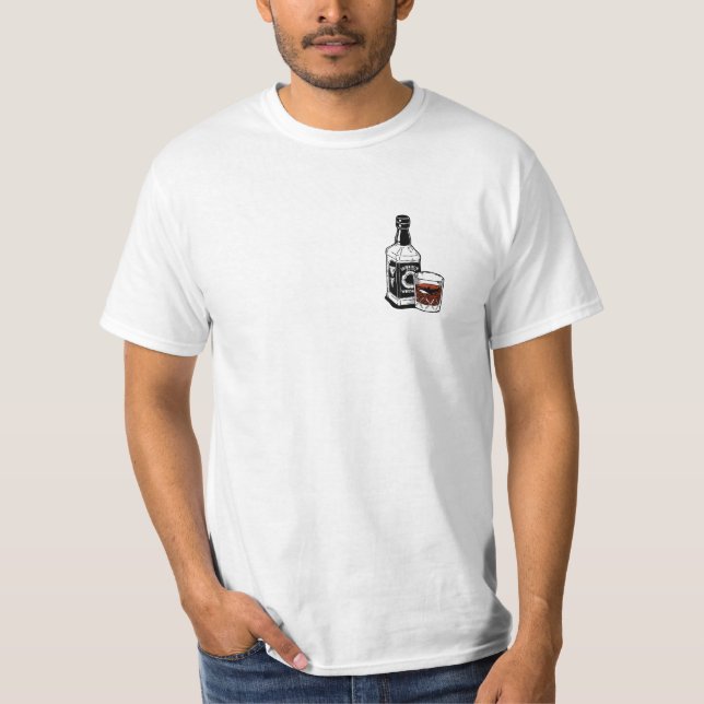 Camiseta Jack Daniels inspirou um adesivo de ilustração uís (Frente)