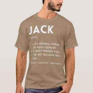 Camiseta Jack Definition Funny Personalized Name For Jack B