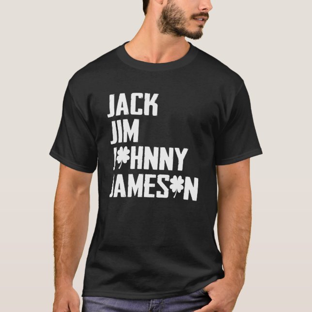 Camiseta Jack Jim Johnny e Jameson Rua dos Pais. (Frente)