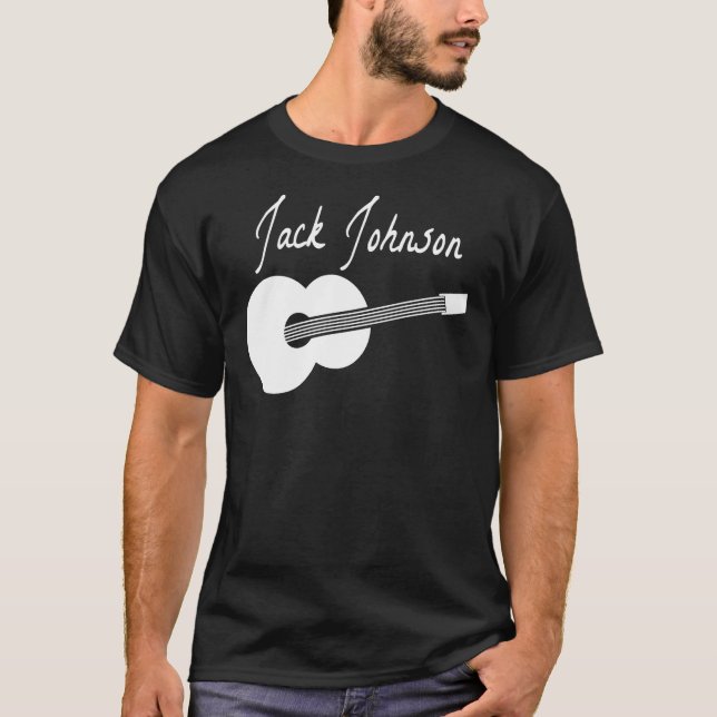 Camiseta Jack Johnson (Branco) Clássico T-Shirt (Frente)