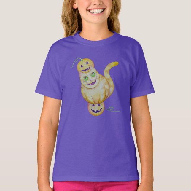 Camiseta Jack-O-Cat T-Shirt (Frente)