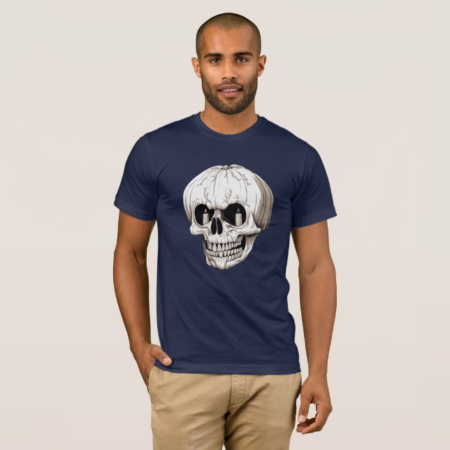 Camiseta Jack O Lantern Cranium Halloween Gothic (Frente Completa)