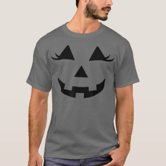 Camiseta Jack O Lantern Face Pumpkin Halloween Leopard Glas