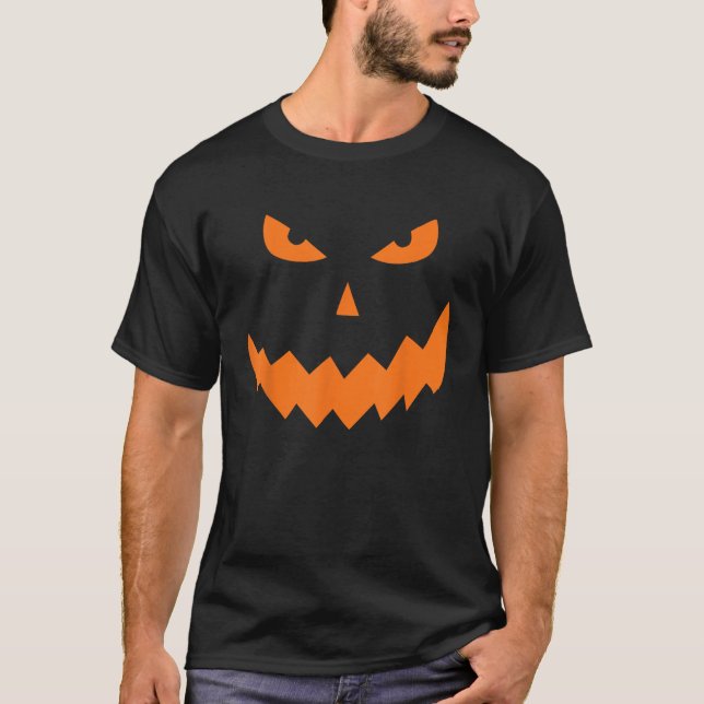 Camiseta Jack o Lantern Giant Pumpkin Face Halloween Costum (Frente)