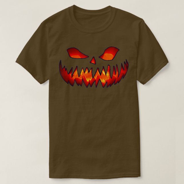 CAMISETA JACK O' LANTERN HALLOWEEN SCARY MEAN PUMPKIN CREEP (Frente do Design)