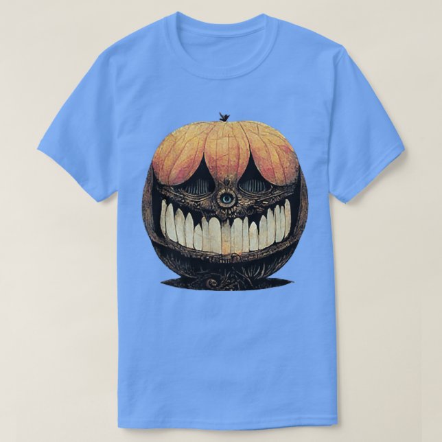 Camiseta Jack O' Lantern Manga Horror Style (Frente do Design)