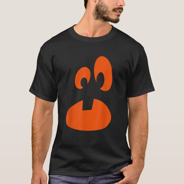 Camiseta Jack O Lantern Pumpkin Face Funny Halloween Costum (Frente)