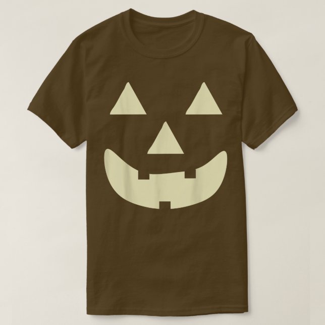 Camiseta Jack O' Lantern Pumpkin Face Halloween Figurume 57 (Frente do Design)