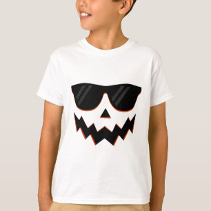 Camiseta Jack O Lantern Pumpkin Face Hallowen Costume Sungl