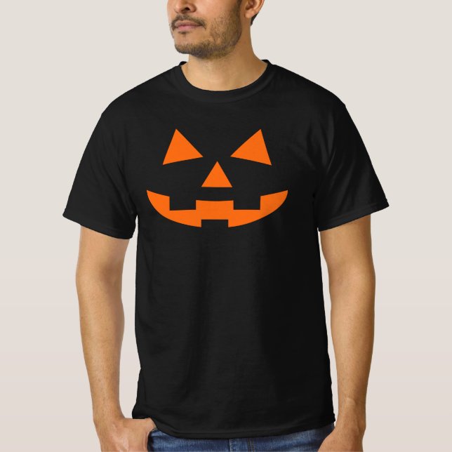 Camiseta Jack O Lantern Pumpkin Face T-Shirt (Frente)