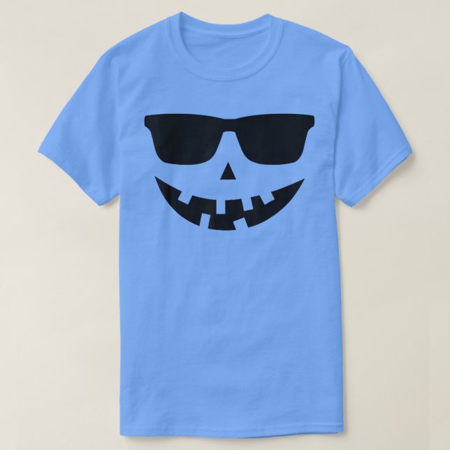 Camiseta Jack O Lantern Sunglasses Pumpkin Funny Halloween  (Frente do Design)