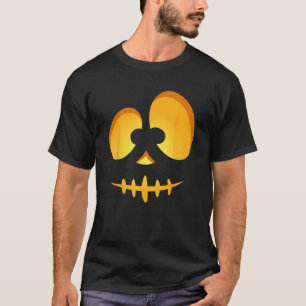 Camiseta Jack O Lanterna Assustado Pumpkin Esculpido Hallow