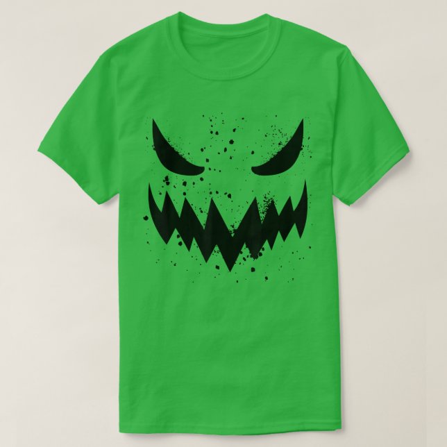 Camiseta Jack O Lanterna Assustador Pumpkin Dia de as Bruxa (Frente do Design)