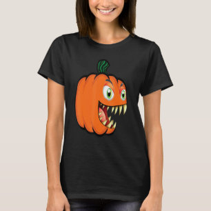 Camiseta Jack O Lanterna Assustador Pumpkin Rosto Dente Hal