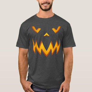 Camiseta Jack O Lanterna Assustador Pumpkin Rosto Halloween