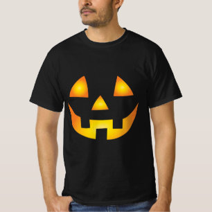 Camiseta Jack O Lanterna Assustador Pumpkin Rosto Halloween