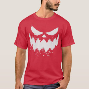 Camiseta Jack O Lanterna assustadora cara de abóbora esculp