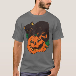 Camiseta Jack O Lanterna Black Cat Halloween Figurume Assus