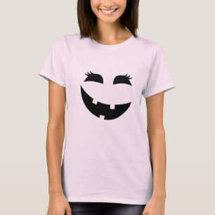 Camiseta Jack O-Lanterna do Dia das Bruxas Negra Bonita com