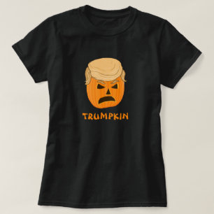 Camiseta Jack-o-lanterna engraçada da abóbora de Donald