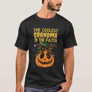 Camiseta Jack O Lanterna Face Halloween Pumpkin Avó Grande