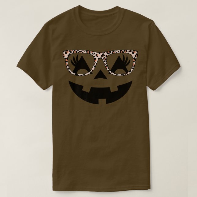 Camiseta Jack O Lanterna Face Pumpkin Eyelashes Halloween L (Frente do Design)