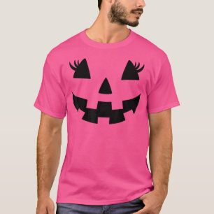 Camiseta Jack O Lanterna Face Pumpkin Eyelashes Hallowen Co