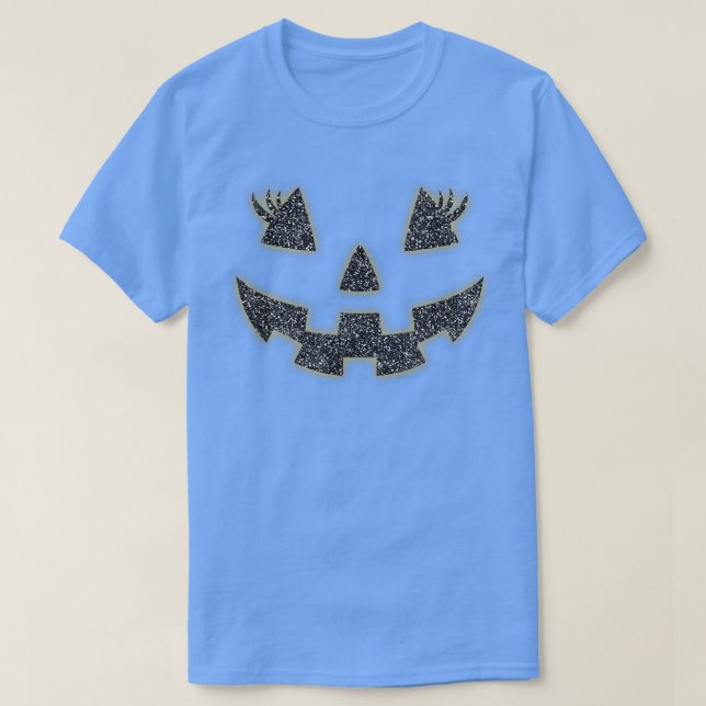 Camiseta Jack O Lanterna Face Pumpkin Eyelashes Hallowen Co (Frente do Design)