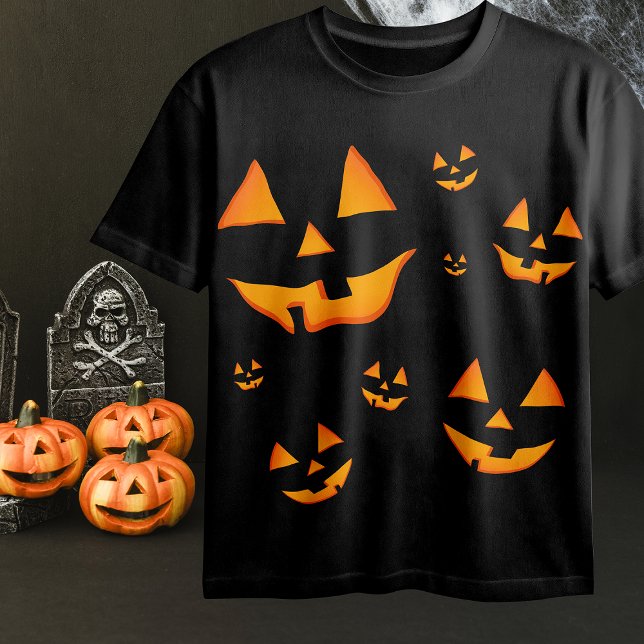 Camiseta Jack-O-Lanterna ou Jack O’Lantern olhos e sorriso (Criador carregado)