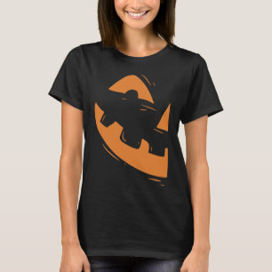 Camiseta Jack-O-Lanterna Pumpkin Rosto Halloween Combinação