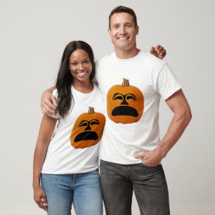 Camiseta Jack o' Lanterna Rosto Infeliz, Abóbora do Dia das