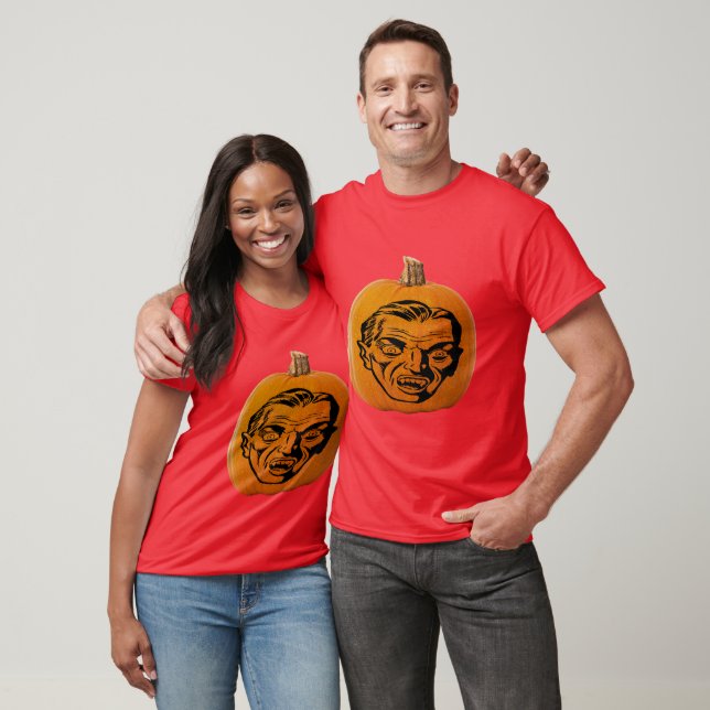 Camiseta Jack O"Lanterna Vampiro Face Unisex Halloween (Unissex)