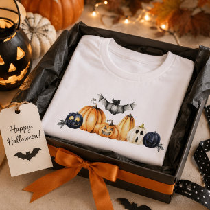 Camiseta Jack o Lanternas e Bat Halloween