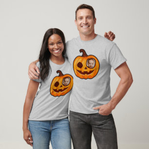 Camiseta Jack o monstro da abóbora de lanterna adicione sua