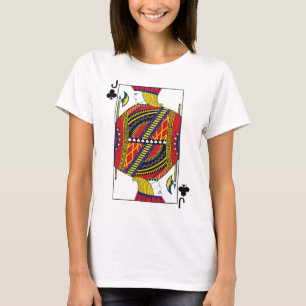Camiseta Jack Of Clubs Poker Card Jogando Cartão Blackjack