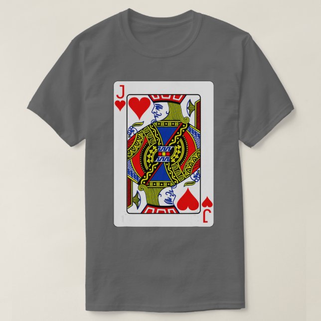 Camiseta Jack Of Hearts Playing Card Valentine  Costume (Frente do Design)