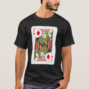 Camiseta Jack of Hearts Tocando Cartaz Poker