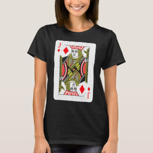 Camiseta Jack of Hearts Tocando Cartaz Poker