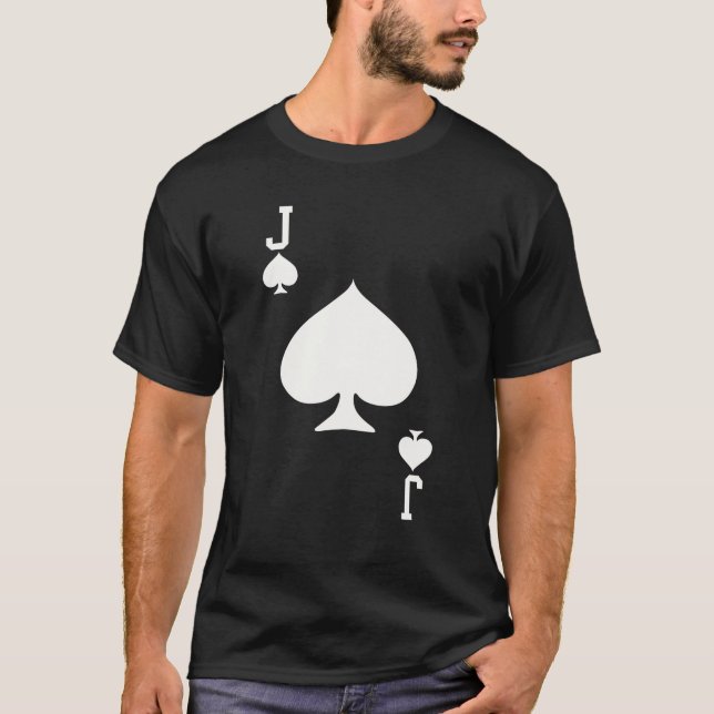 Camiseta Jack Of Spades Card Halloween Figurume White (Frente)